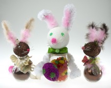 Easter Bunny Glitter Jars