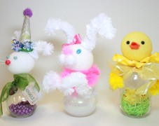 Easter Chick and Bunny Jars
