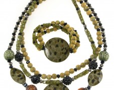 Safari Style Necklace & Bracelet Set