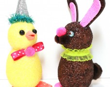 Glittered Easter Friends