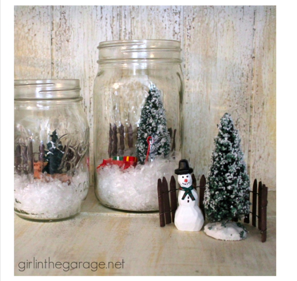 Winter Scene In A Mason Jar Sparrow Innovations 1334