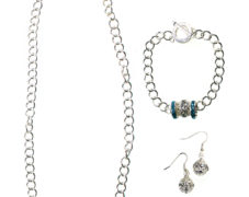 Sparkle Necklace, Bracelet, Earrings